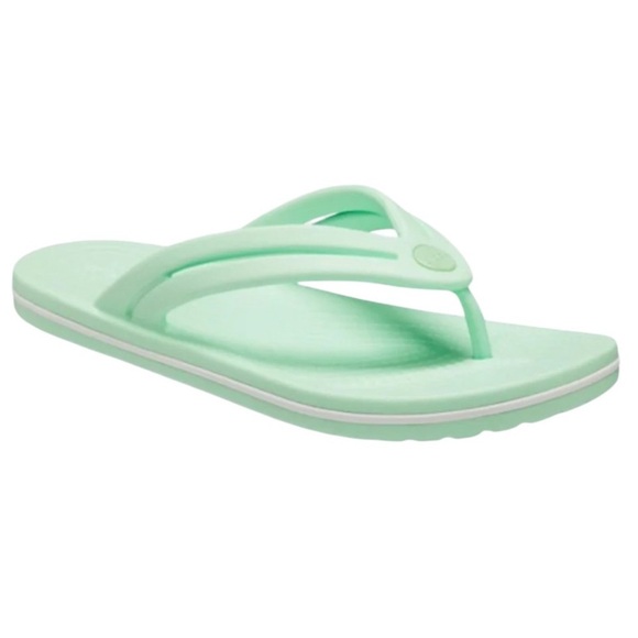 Crocs Mint Green Crocband Flip Flops - Picture 2 of 11